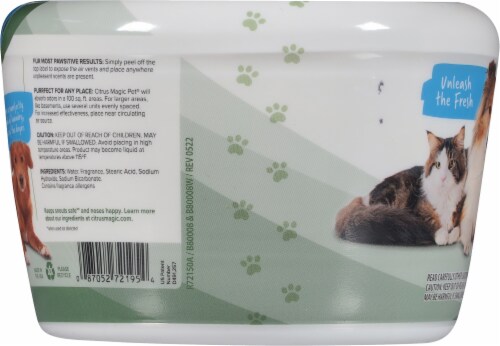 Citrus Magic Pet Solid Air Freshener Pure Linen - 20 oz (566 g) Perspective: left