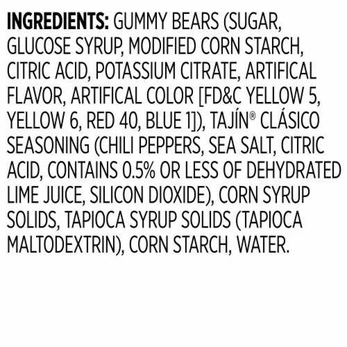 Snak Club® Tajin® Gummy Bears Candy Bag Perspective: left