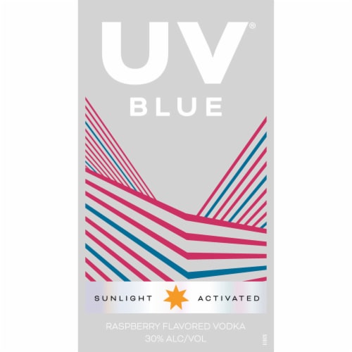 Uv Blue Raspberry Vodka Perspective: left