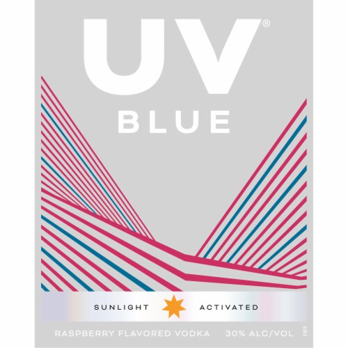 Uv Blue Raspberry Vodka Perspective: left