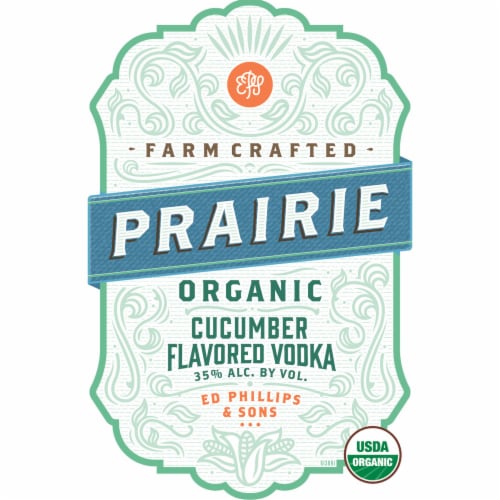 Prairie Cucumber Flavored Vodka Perspective: left
