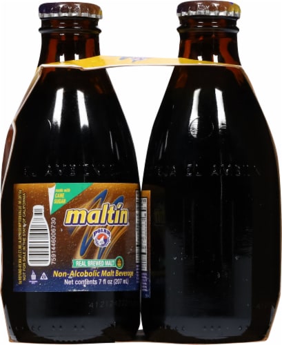 Maltin® Polar Authentically Brewed Malt Beverage Bottles Perspective: left