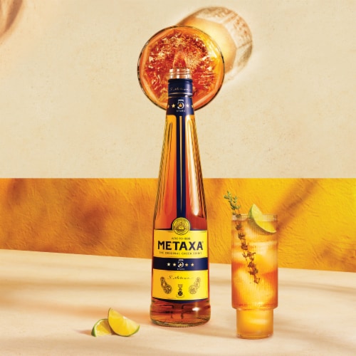 Metaxa 5 Stars Greek Brandy Perspective: left