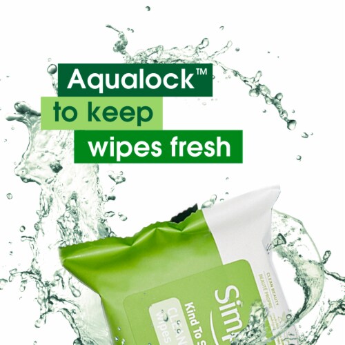 Simple Kind to Skin Cleansing Care Wipes Perspective: left