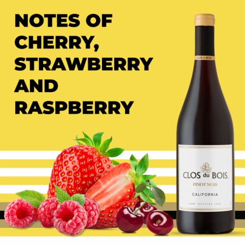 Clos du Bois Pinot Noir California Red Wine Perspective: left