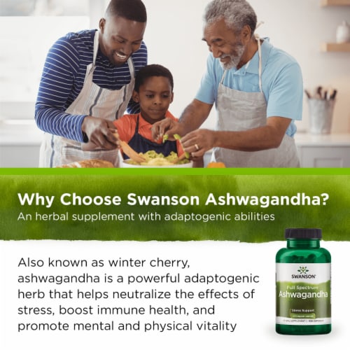 Swanson Ashwagandha 450 mg 100 Capsules, 100 Count Kroger