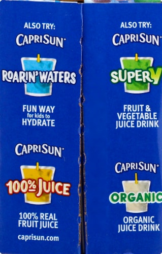 Capri Sun Grape Flavored Juice Drink Blend Pouches Perspective: left