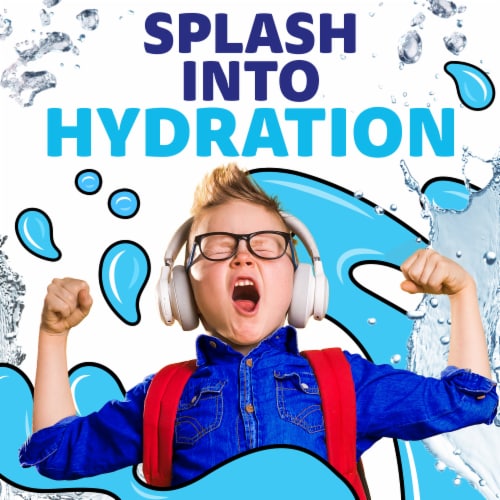 Capri Sun Roarin' Waters Berry Rapids Flavored Water Kids Drink Pouches Perspective: left