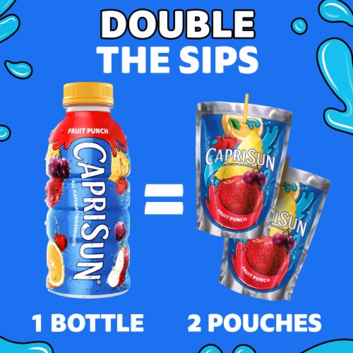 Capri Sun Fruit Punch Naturally Flavored Juice Drink Blend Perspective: left