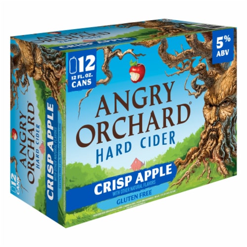 Angry Orchard® Crisp Apple Hard Cider Beer Perspective: left