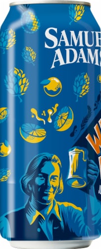 Samuel Adams Wicked Hazy New England IPA Beer Perspective: left