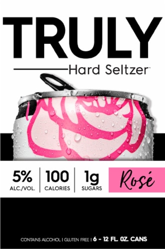 Truly Spiked & Sparkling Rose Hard Seltzer Perspective: left