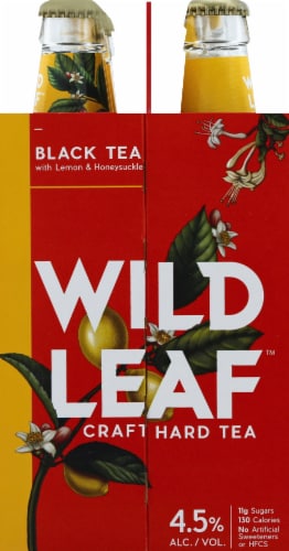 Wild Leaf Black Tea with Lemon and Honeysuckle Craft Hard Tea Perspective: left