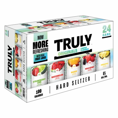 TRULY Hard Seltzer Originals Variety Pack Perspective: left