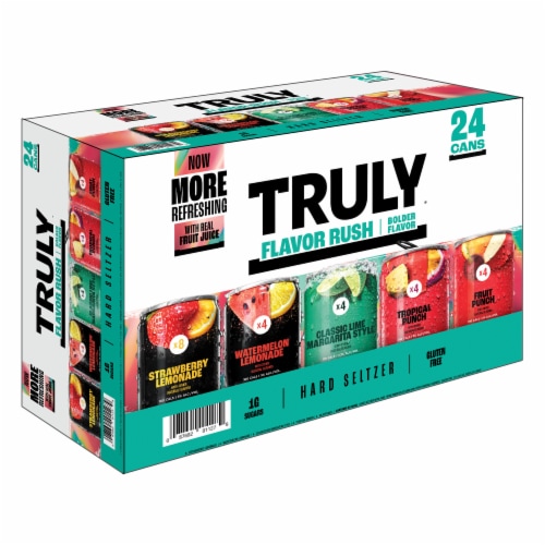 TRULY Hard Seltzer Flavor Rush Variety Pack Perspective: left