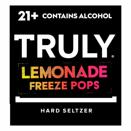 Truly Lemonade Hard Seltzer Freeze Pops Perspective: left