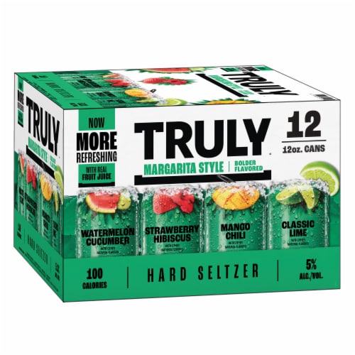 Truly Margarita Style Hard Seltzer Variety Mix Pack Perspective: left
