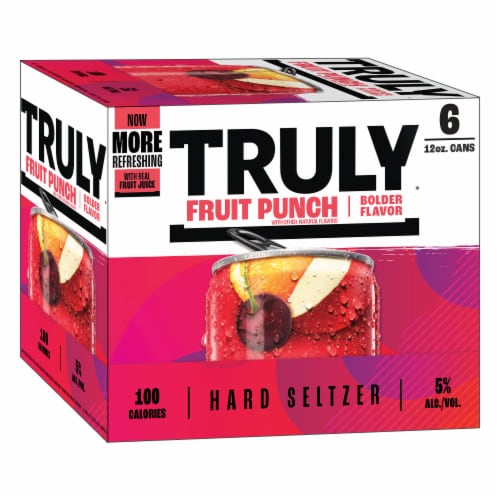 TRULY Fruit Punch Hard Seltzer Perspective: left