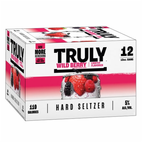TRULY Hard Seltzer Wild Berry Perspective: left