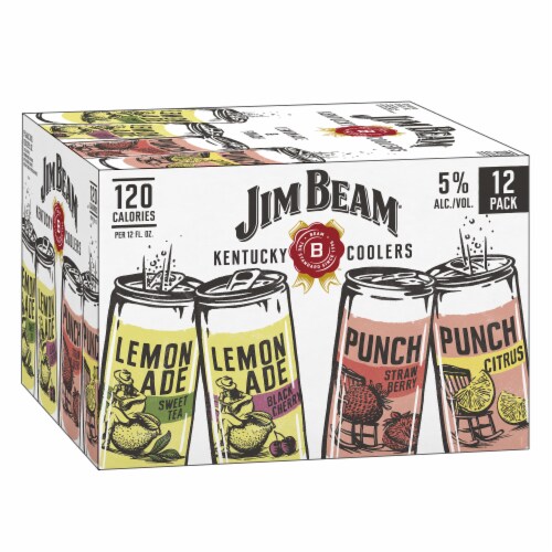 Jim Beam Kentucky Coolers Lemonade & Punch Variety Pack Perspective: left
