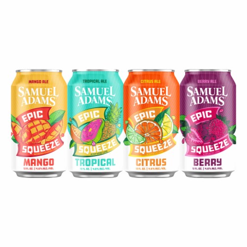 Samuel Adams Epic Squeeze Variety Pack Fruit Ale Beer Perspective: left
