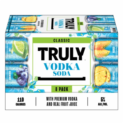 TRULY Vodka Soda Classic Ready to Drink Cocktail Variety Pack Perspective: left