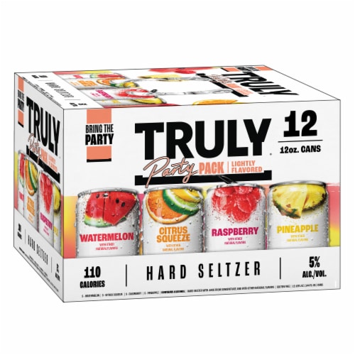 TRULY Hard Seltzer Party Pack Variety Perspective: left