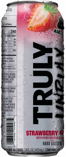 Truly® Unruly Strawberry Smash Hard Seltzer Perspective: left