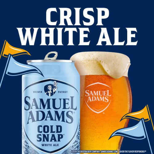 Samuel Adams Cold Snap Seasonal Beer Perspective: left
