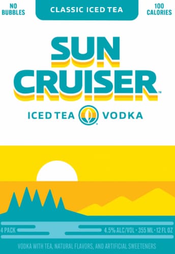 Sun Cruiser Iced Tea Vodka Perspective: left