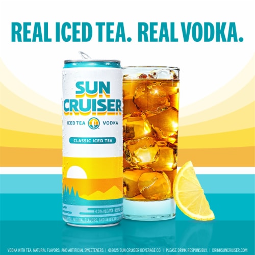 Sun Cruiser Iced Tea Vodka Variety Pack Perspective: left