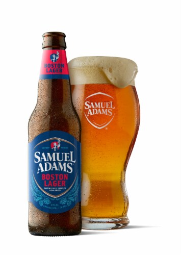 Samuel Adams Boston Lager Beer Perspective: left
