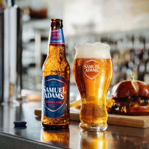 Samuel Adams Boston Lager Beer Perspective: left