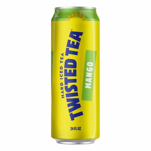 Twisted Tea Mango Hard Iced Tea Perspective: left