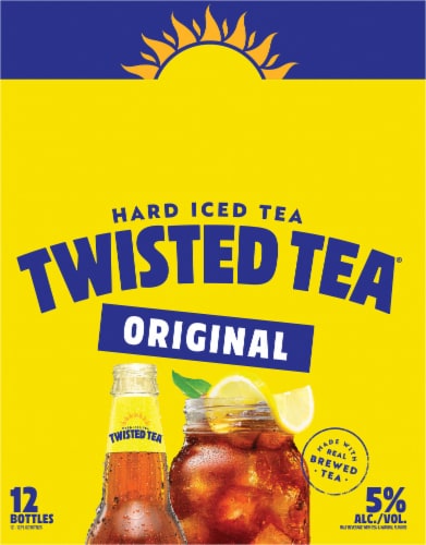 Twisted Tea Original Flavored Hard Beverage Perspective: left