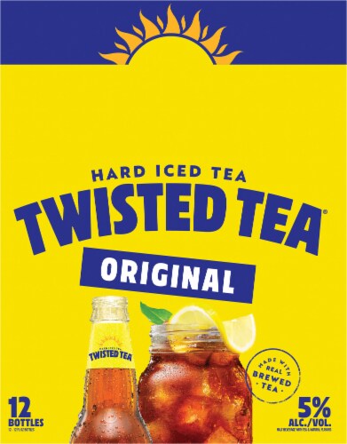 Twisted Tea Original Flavored Hard Beverage Perspective: left
