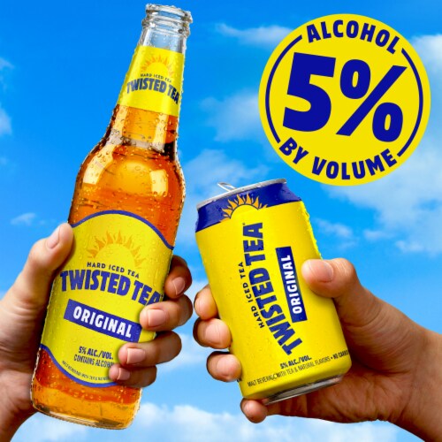 Twisted Tea Original Flavored Hard Beverage Perspective: left