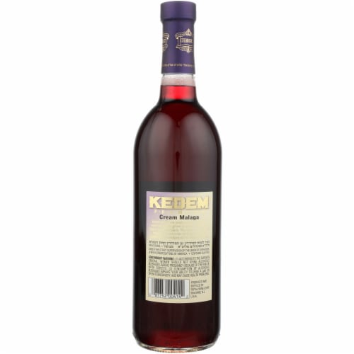 Kedem Cream Malaga New York Red Wine Perspective: left
