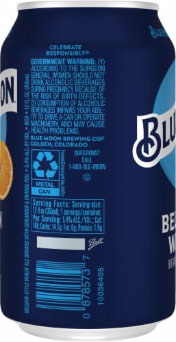 Blue Moon® Belgian White Ale Perspective: left