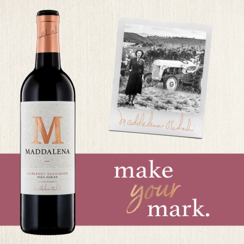 Maddalena Paso Robles Cabernet Sauvignon California Red Wine Perspective: left