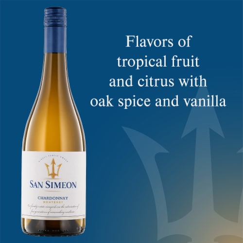 San Simeon Monterey Chardonnay California White Wine Perspective: left