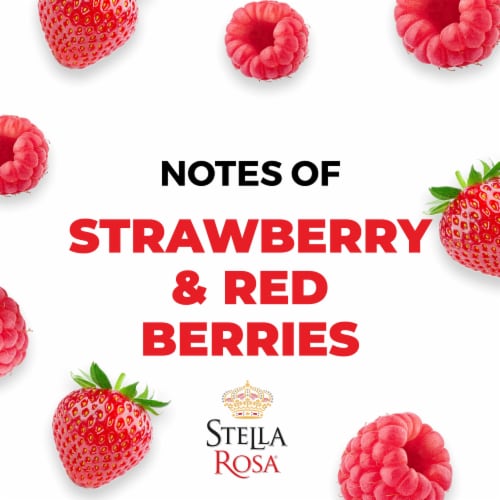 Stella Rosa Rosso Red Berry Semi-Sweet Red Wine Perspective: left