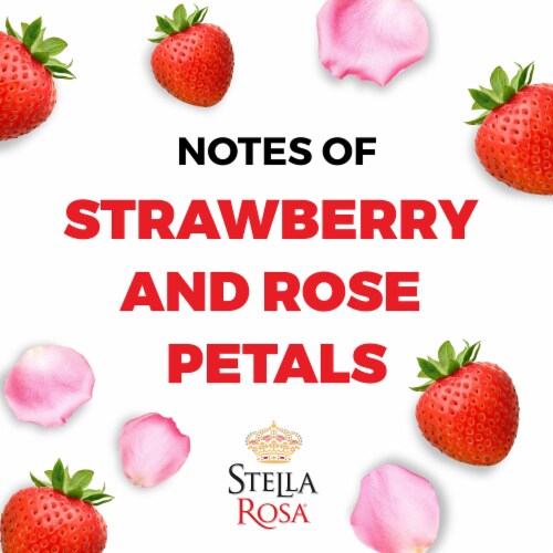 Stella Rosa Pink Semi-Sweet Italian Rose Wine Perspective: left