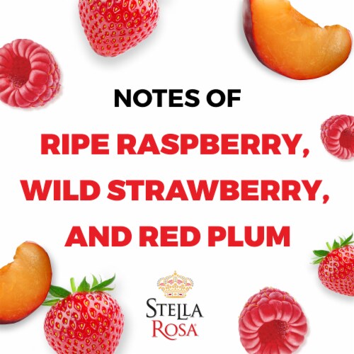 Stella Rosa Red Semi-Sweet Italian Red Wine Perspective: left