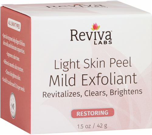 Reviva Labs Restoring Light Skin Peel Mild Exfoliant Perspective: left