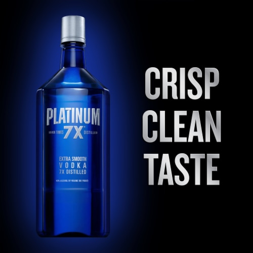 Platinum 7X Vodka - 80 Proof Perspective: left