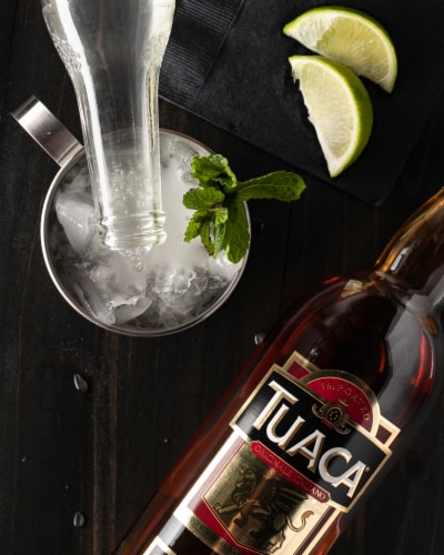 Tuaca Brandy Perspective: left