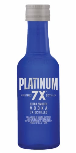 Platinum 7X Seven Times Distilled Extra Smooth Vodka Perspective: left
