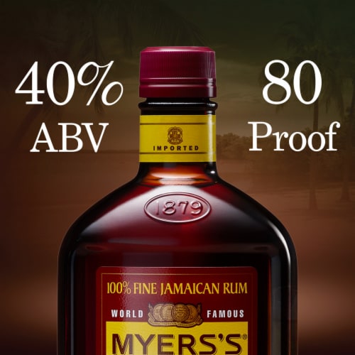 Myers’s Original Jamaican Dark Rum Perspective: left