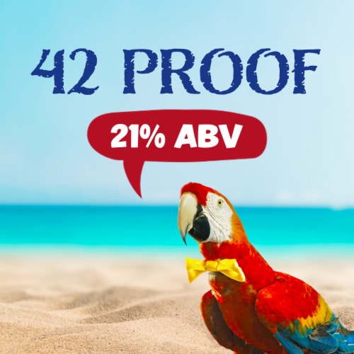 Parrot Bay Strawberry Rum - 42 Proof Perspective: left